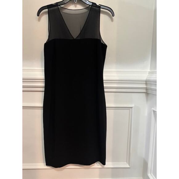 Ralph Lauren Cocktail Dress Wedding Guest Formal Midi Black 100% Silk Size 4 - Picture 2 of 10